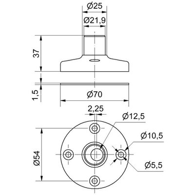 Kolumna sygnalizacyjna (akcesoria montażowe), 97584090 - schemat