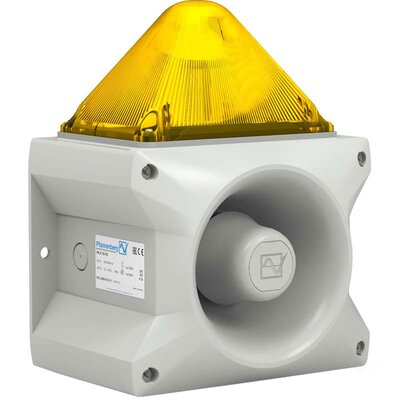 Sygnalizator optyczno-akustyczny PA X 10-10, żółty palnik ksenonowy, 110 dB, 80 tonów, 115 V AC, IP66, 23361153055
